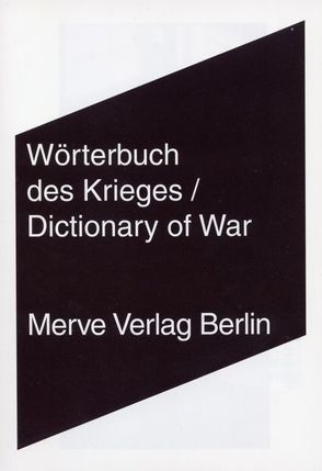 Wörterbuch des Krieges /Dictionary of War von Takeover,  Friendly