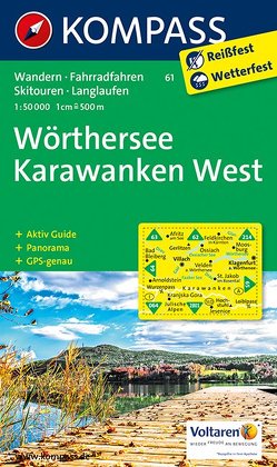 KOMPASS Wanderkarte Wörthersee, Karawanken West von KOMPASS-Karten GmbH