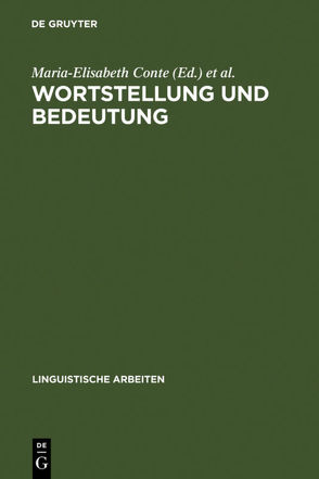 Wortstellung und Bedeutung von Conte,  Maria-Elisabeth, Ramat,  Anna Giacalone, Ramat,  Paolo