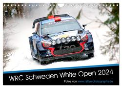 WRC Schweden White Open 2024 (Wandkalender 2024 DIN A4 quer), CALVENDO Monatskalender von Freiberg,  Patrick