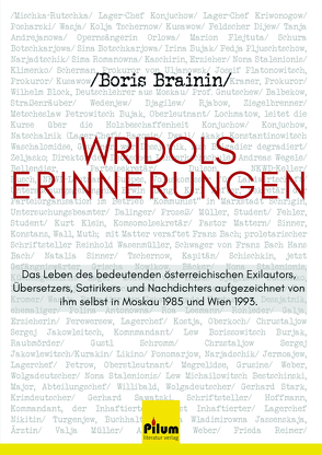 Wridols Erinnerungen von Brainin,  Boris