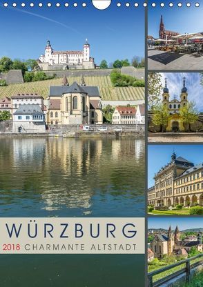 WÜRZBURG Charmante Altstadt (Wandkalender 2018 DIN A4 hoch) von Viola,  Melanie