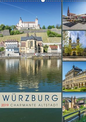 WÜRZBURG Charmante Altstadt (Wandkalender 2019 DIN A2 hoch) von Viola,  Melanie