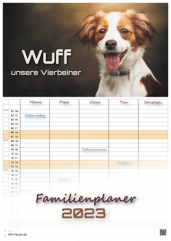 Wuff – Unsere Vierbeiner – Der Hundekalender – 2023 – Kalender DIN A3 – (Familienplaner) von GP-Fever.de