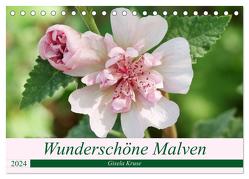 Wunderschöne Malven (Tischkalender 2024 DIN A5 quer), CALVENDO Monatskalender von Kruse,  Gisela