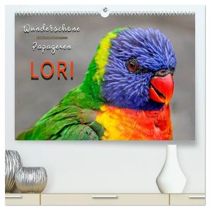 Wunderschöne Papageien – Lori (hochwertiger Premium Wandkalender 2024 DIN A2 quer), Kunstdruck in Hochglanz von Roder,  Peter