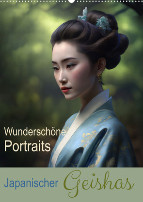 Wunderschöne Portraits Japanischer Geishas (Wandkalender 2024 DIN A2 hoch) von Augusto,  Carina