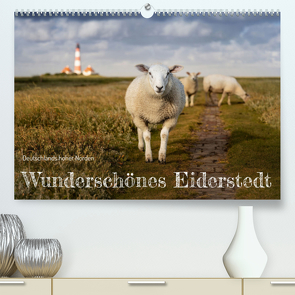 Wunderschönes Eiderstedt (Premium, hochwertiger DIN A2 Wandkalender 2023, Kunstdruck in Hochglanz) von Moswald,  Ulla