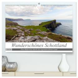 Wunderschönes Schottland – Bilderreise durch ein sagenumwobenes Land (hochwertiger Premium Wandkalender 2024 DIN A2 quer), Kunstdruck in Hochglanz von TJPhotography,  TJPhotography