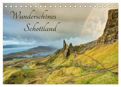 Wunderschönes Schottland (Tischkalender 2024 DIN A5 quer), CALVENDO Monatskalender von Valjak,  Michael