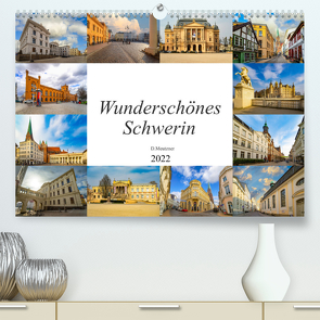 Wunderschönes Schwerin (Premium, hochwertiger DIN A2 Wandkalender 2022, Kunstdruck in Hochglanz) von Meutzner,  Dirk