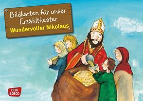 Wundervoller Nikolaus. Kamishibai Bildkartenset. von Herrmann,  Bettina, Lefin,  Petra, Wittmann,  Sybille