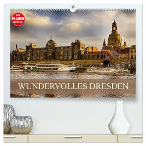 WUNDERVOLLES DRESDEN (hochwertiger Premium Wandkalender 2024 DIN A2 quer), Kunstdruck in Hochglanz von Meutzner,  Dirk