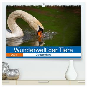 Wunderwelt der Tiere – Deutschland (hochwertiger Premium Wandkalender 2024 DIN A2 quer), Kunstdruck in Hochglanz von Fritsche (Five-Birds Photography - www.5bp.de),  Dirk