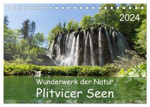 Wunderwerk der Natur: Plitvicer Seen (Tischkalender 2024 DIN A5 quer), CALVENDO Monatskalender von Hauschild,  Andre