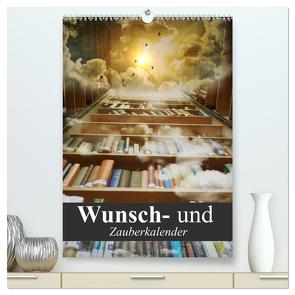 Wunsch- und Zauberkalender (hochwertiger Premium Wandkalender 2024 DIN A2 hoch), Kunstdruck in Hochglanz von Stanzer,  Elisabeth