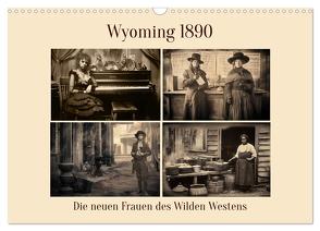 Wyoming 1890 (Wandkalender 2024 DIN A3 quer), CALVENDO Monatskalender von Ola Feix,  Eva