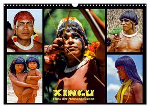 XINGU – Fluss der Menschenwesen (Wandkalender 2024 DIN A3 quer), CALVENDO Monatskalender von D. Günther,  Klaus