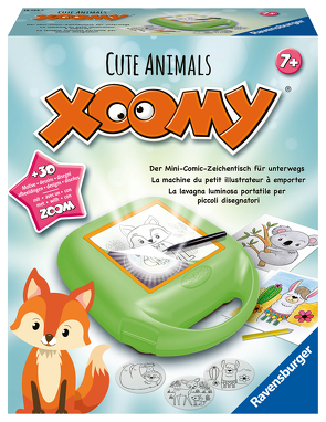 Ravensburger Xoomy Midi Cute Animals 18124 – Geschichten und süße Tiere zeichnen lernen. Kreatives Zeichnen und Malen für Kinder ab 7 Jahren