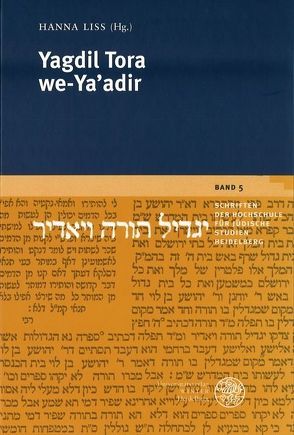 Yagdil Tora we-Ya’adir von Beitz,  Ursula, Liss,  Hanna