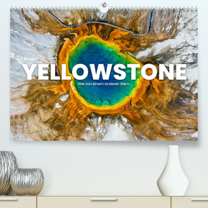 Yellowstone – Wie von einem anderen Stern. (hochwertiger Premium Wandkalender 2024 DIN A2 quer), Kunstdruck in Hochglanz von Monkey,  Happy