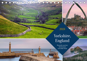 Yorkshire, England: Romantik zwischen Hochmooren und wilder Küste (Tischkalender 2024 DIN A5 quer), CALVENDO Monatskalender von Kruse,  Joana