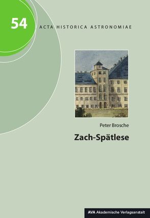 Zach-Spätlese von Brosche,  Peter