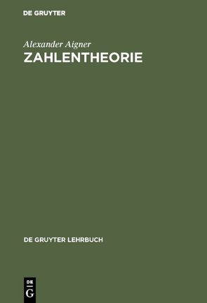 Zahlentheorie von Aigner,  Alexander