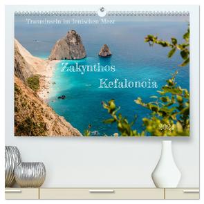 Zakynthos und Kefalonia Trauminseln im Ionischen Meer (hochwertiger Premium Wandkalender 2024 DIN A2 quer), Kunstdruck in Hochglanz von Hans Steffl,  Mike