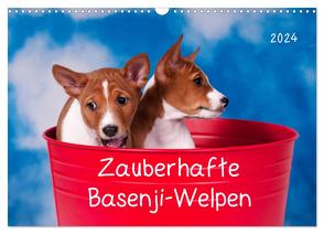 Zauberhafte Basenji-Welpen (Wandkalender 2024 DIN A3 quer), CALVENDO Monatskalender von Joswig,  Angelika