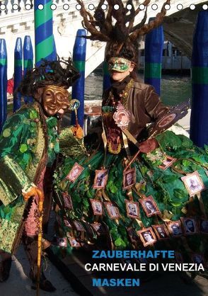 Zauberhafte Masken – Carnevale di Venezia (Tischkalender immerwährend DIN A5 hoch) von Dieringa,  Edith