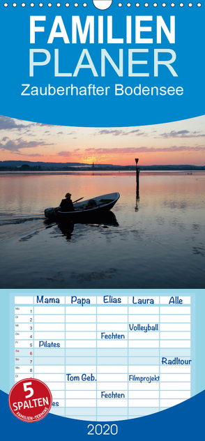 Zauberhafter Bodensee – Familienplaner hoch (Wandkalender 2020 , 21 cm x 45 cm, hoch) von Horn,  Christine