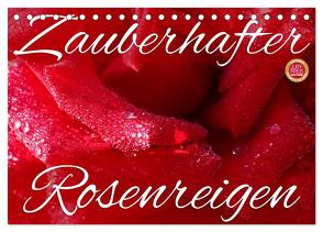 Zauberhafter Rosenreigen (Tischkalender 2024 DIN A5 quer), CALVENDO Monatskalender von Cross,  Martina