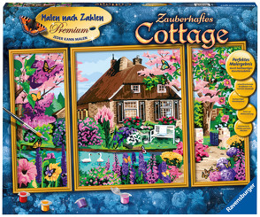 Ravensburger Malen nach Zahlen 28982 – Zauberhaftes Cottage – ab 14 Jahren