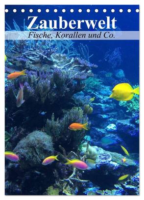 Zauberwelt. Fische, Korallen und Co. (Tischkalender 2024 DIN A5 hoch), CALVENDO Monatskalender von Stanzer,  Elisabeth