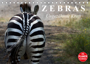 Zebras – Ungezähmte Kraft (Tischkalender 2023 DIN A5 quer) von Stanzer,  Elisabeth