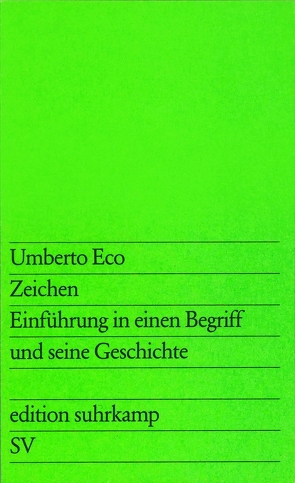 Zeichen von Eco,  Umberto, Memmert,  Günter