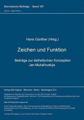 Zeichen und Funktion von Günther,  Hans