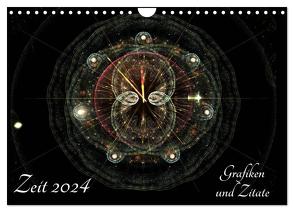 Zeit 2024 – Grafiken und Zitate (Wandkalender 2024 DIN A4 quer), CALVENDO Monatskalender von Schmitt,  Georg