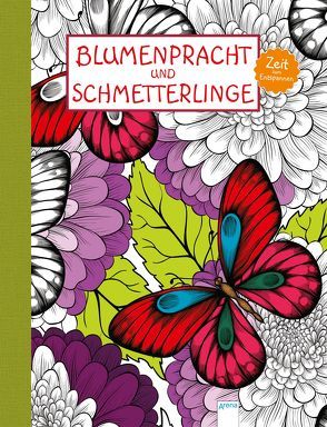 Zeit zum Entspannen. Blumenpracht und Schmetterlinge. von Carlton