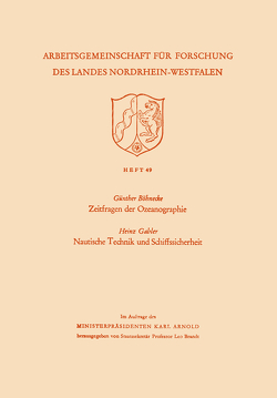 Zeitfragen der Ozeanographie. Nautische Technik und Schiffssicherheit von Böhnecke,  Günther