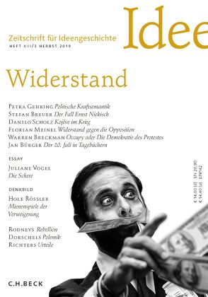 Zeitschrift für Ideengeschichte Heft XIII/3 Herbst 2019 von Breckman,  Warren, Breuer,  Stefan, Bürger,  Jan, Gehring,  Petra, Meinel,  Florian, Raulff,  Ulrich, Rößler,  Hole, Scholz,  Danilo, Vogel,  Juliane