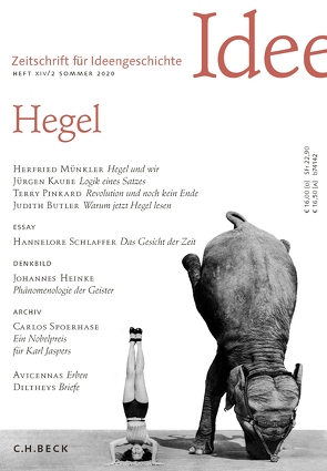 Zeitschrift für Ideengeschichte Heft XIV/2 Sommer 2020 von Breckman,  Warren, Butler,  Judith, Hacke,  Jens, Kaube,  Jürgen, Matthiesen,  Michael, Münkler,  Herfried, Pinkard,  Terry, Schlaffer,  Hannelore