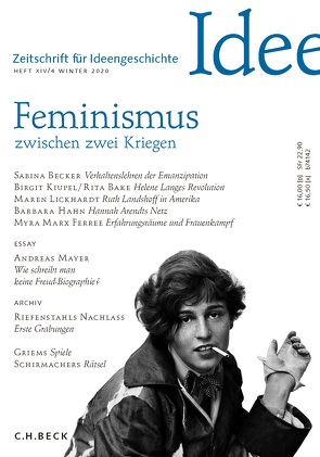 Zeitschrift für Ideengeschichte Heft XIV/4 Winter 2020 von Bake,  Rita, Becker,  Sabina, Bürger,  Jan, Gehring,  Petra, Hahn,  Barbara, Kiupel,  Birgit, Lickhardt,  Maren, Marx Ferree,  Myra