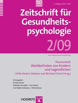 Zeitschrift für Gesundheitspsychologie von Erhart,  Michael, Ravens-Sieberer,  Ulrike