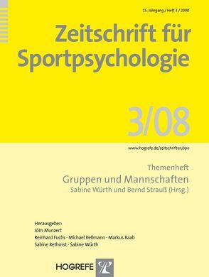 Zeitschrift für Sportpsychologie von Strauss,  Bernd, Würth,  Sabine