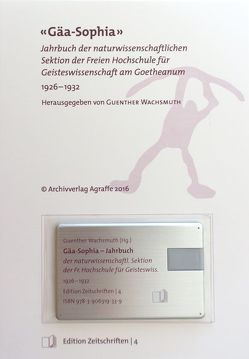 Zeitschrift «Gäa Sophia» von Wachsmuth,  Guenther