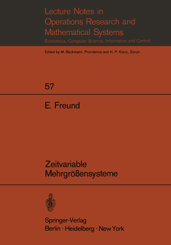 Zeitvariable Mehrgrößensysteme von Freund,  E.