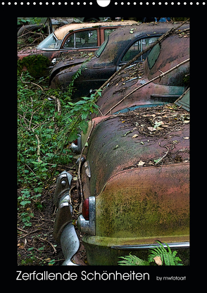 Zerfallende Schönheiten – Historischer Autofriedhof (Wandkalender 2020 DIN A3 hoch) von Fotoart Marlis Wasserfallen Bürgi,  MW