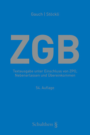 ZGB (PrintPlu§) von Gauch,  Peter, Stöckli ,  Hubert